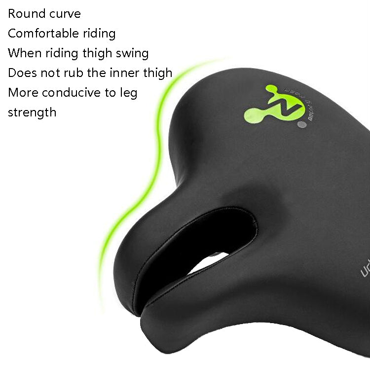 Stornfield | Mountain Bike Noseless Bicycle Seat Comfortable Saddle with Shock Absorption Outdoor Cycling Accessories Saddle (Fluorescent Green)