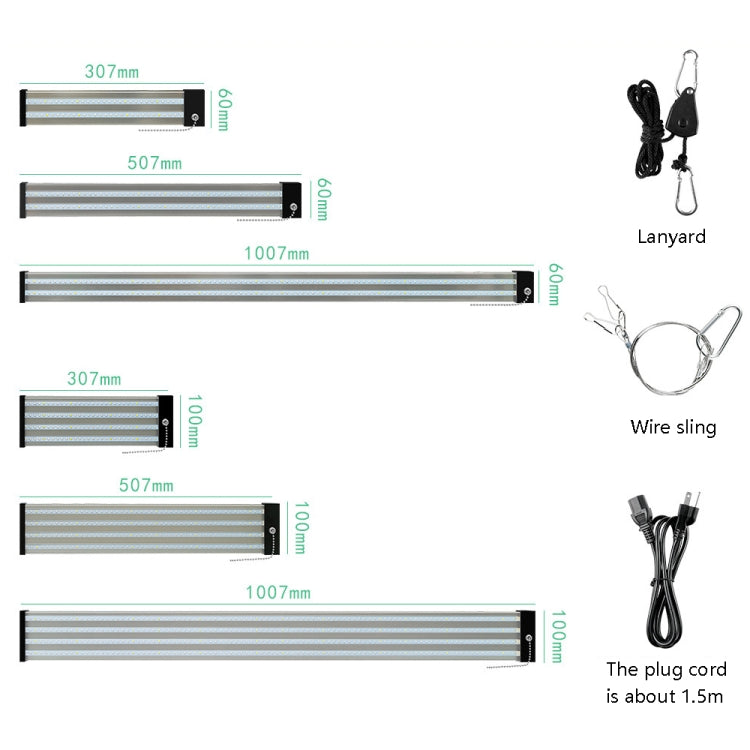 Stornfield | LED Full Spectrum Grow Light Plant Tube, Style: Small Double Row 100cm (EU plug)