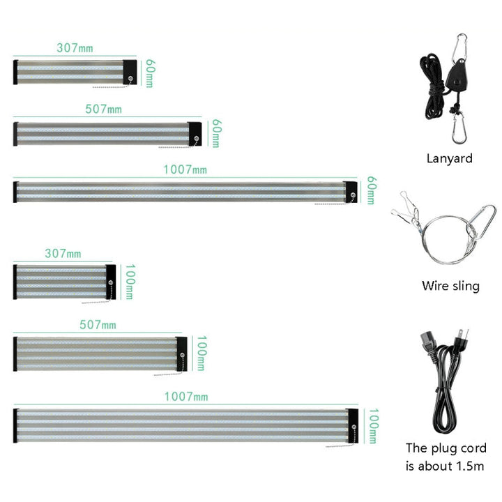 Stornfield | LED Full Spectrum Grow Light Plant Tube, Style: Small Double Row 100cm (EU plug)