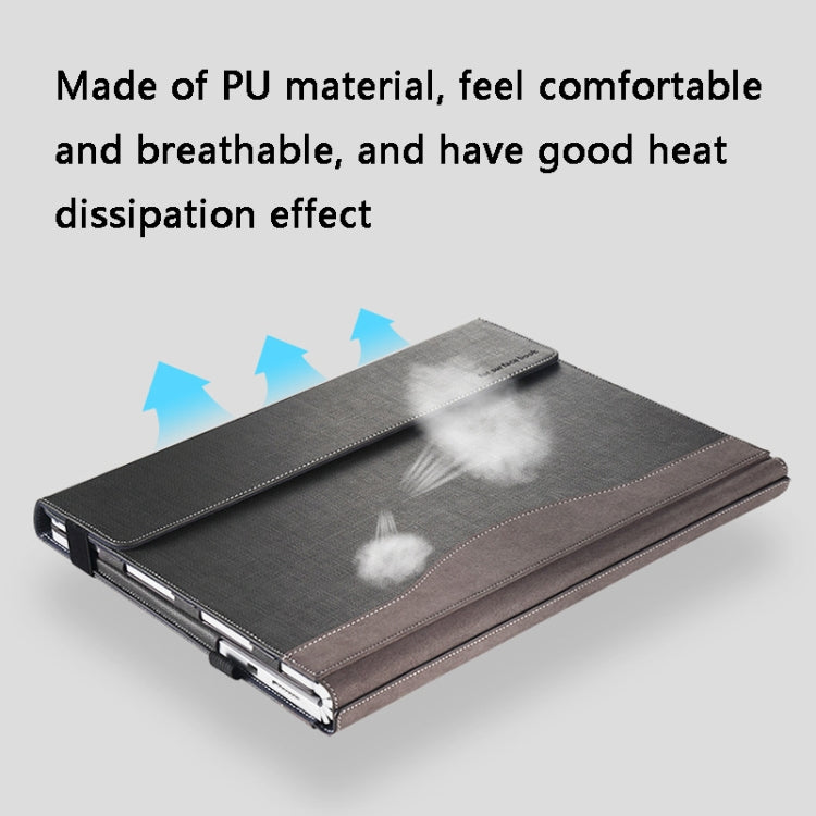 Stornfield | PU Leather Case for Microsoft Surface Book 2 15-inch Laptop (Gentleman Grey)