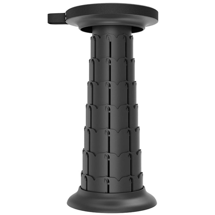 Stornfield | Portable Outdoor Lotus Folding Telescopic Stool (Black)