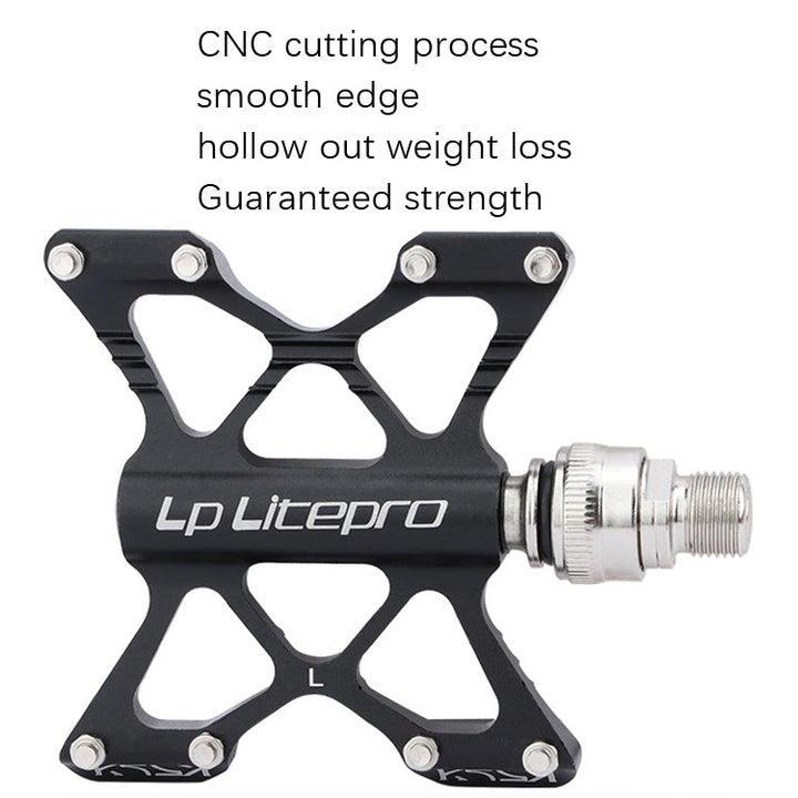 Stornfield | LP LitePro K5 Folding Bike Aluminum Alloy Bearings Pedals (Black)