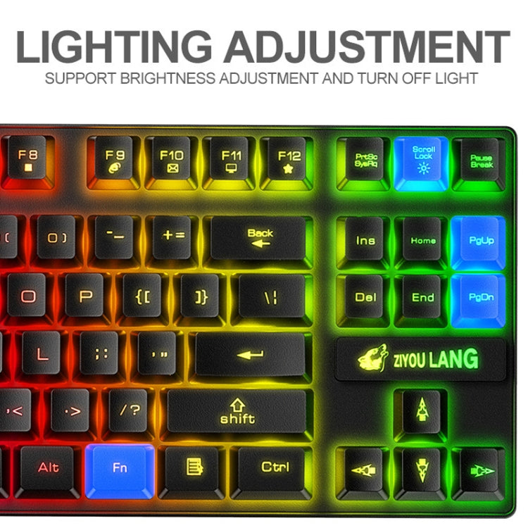 Stornfield | ZIYOU LANG T87 Backlit Wireless Gaming Keyboard and Mouse Combo (Blue)