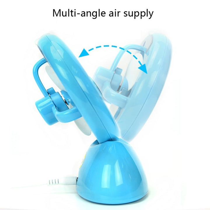 Mini USB Rechargeable Spray Fan Student Dormitory Office Desktop Mute Fan(Glossy White) | Stornfield
