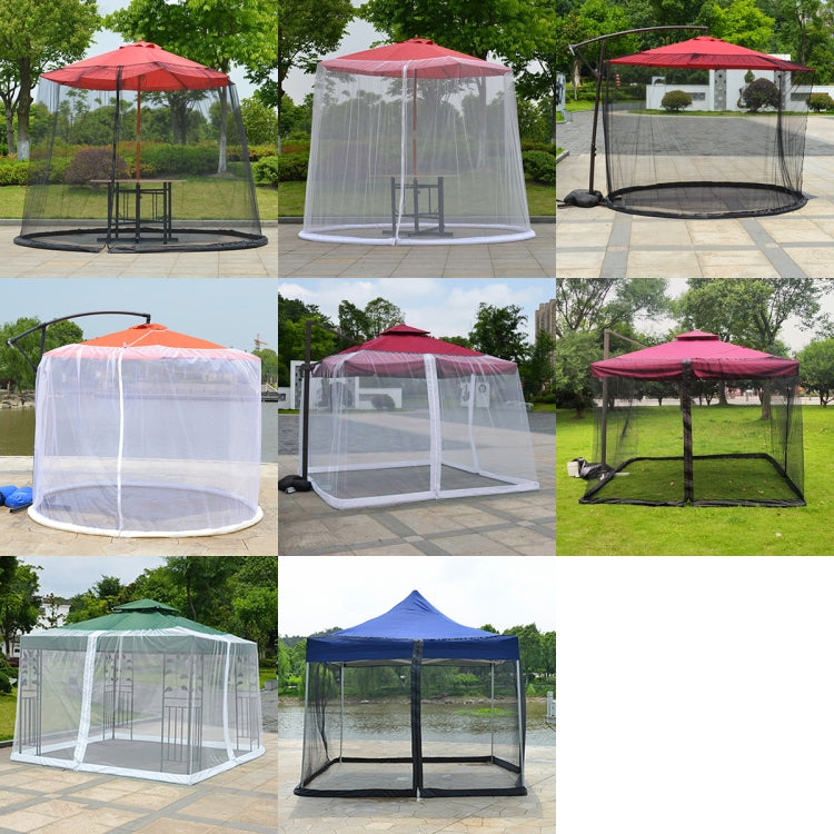 Stornfield | HY-0205 300 x 230 cm Garden Parasol Mosquito Net Cover, Dimensions: Folding Tents (Black)