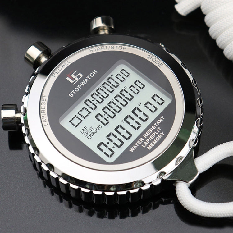 Stornfield | Metallic Stopwatch YS 3 Rows Display Training Running Electronic Timer, Style: YS-5100 100 Memory