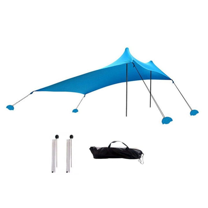 Stornfield | Outdoor Lycra Beach Camping Tent with Canopy, Sun Shade, Fishing Tent, Size: 210x160x150cm (Blue)