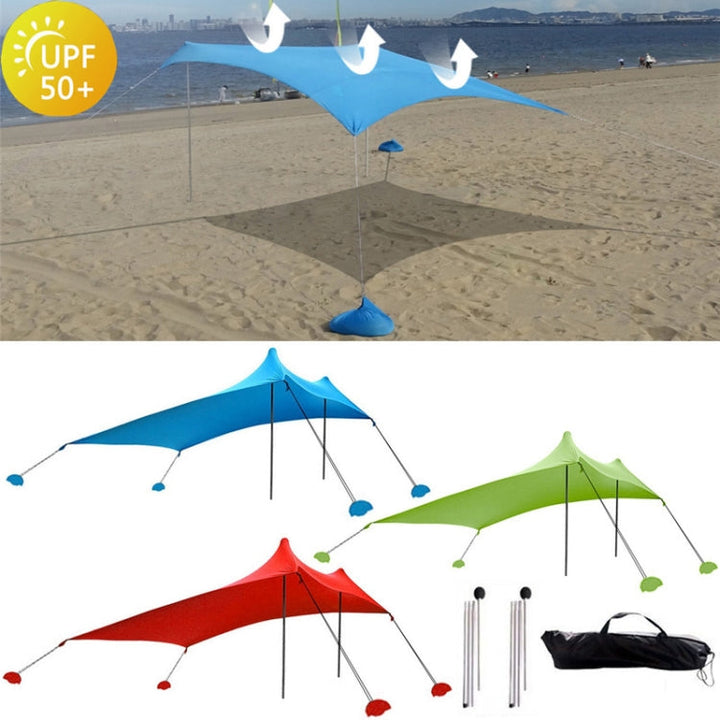 Stornfield | Outdoor Lycra Beach Camping Tent with Canopy, Sun Shade, Fishing Tent, Size: 210x160x150cm (Blue)