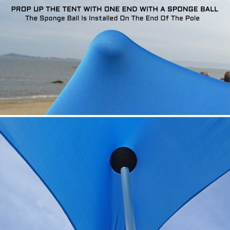 Stornfield | Outdoor Lycra Beach Camping Tent with Canopy, Sun Shade, Fishing Tent, Size: 210x160x150cm (Blue)