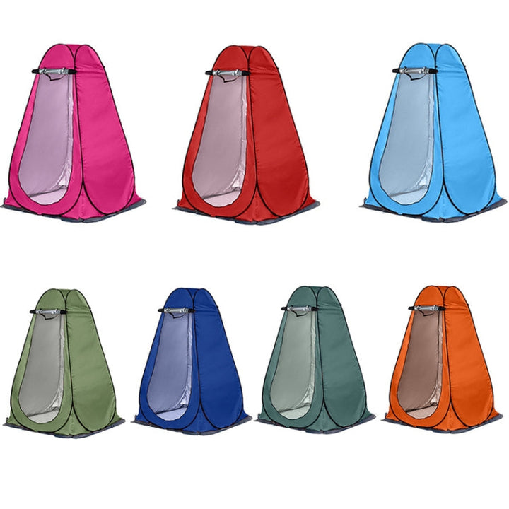 Stornfield | Outdoor Camping Toilet Tent Automatic Shower Tent, Style: Single Person (Olive Green)