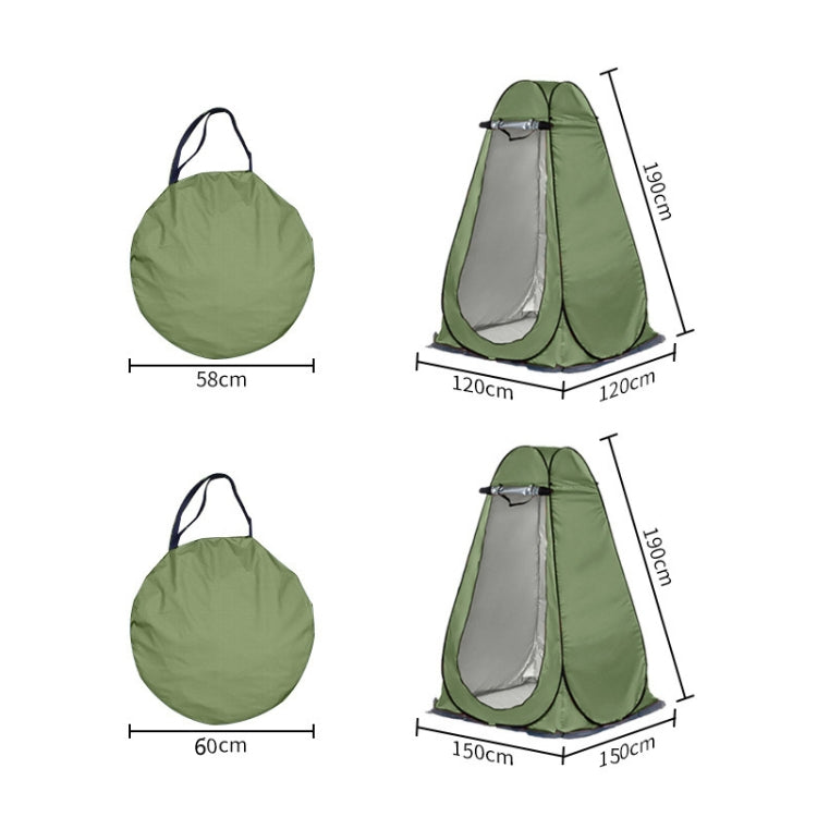 Stornfield | Outdoor Camping Toilet Tent Automatic Shower Tent, Style: Single Person (Olive Green)