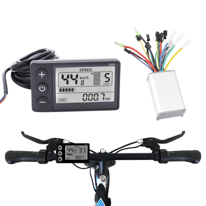 Stornfield | S866 A Type Universal Electric Bike Electric Bicycle Dashboard Set, Specification: 36V / 48V