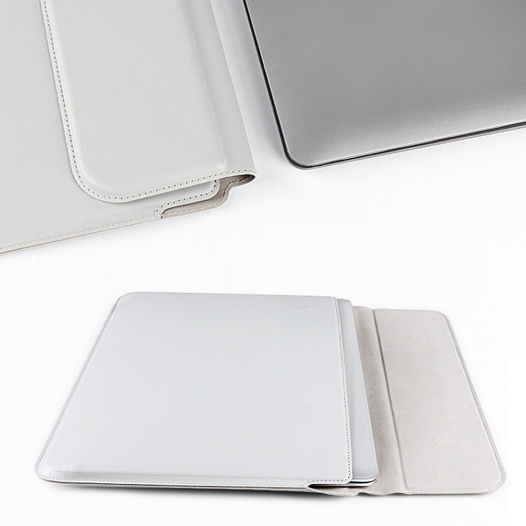 Stornfield | PU08DZ PU Leather Laptop Inner Bag with Stand Function, Size: 14.1-15.4 inch (Sapphire Blue)