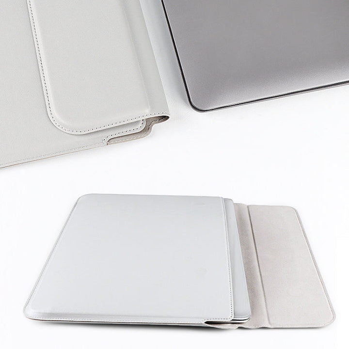 Stornfield | PU08DZ PU Leather Laptop Inner Bag with Stand Function, Size: 14.1-15.4 inch (Sapphire Blue)