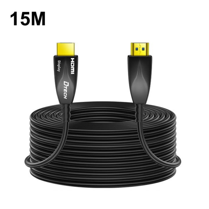 Stornfield | DTECH Câble optique HDMI 2.0 Version 4K 60Hz pour télévision grand écran Ingénierie câblage, Longueur : 15m