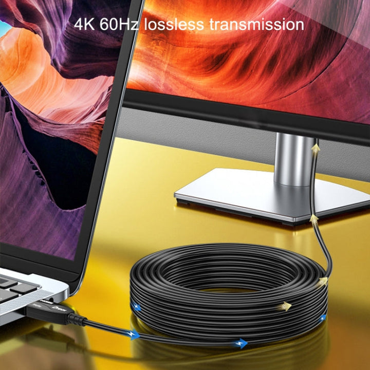 Stornfield | DTECH Câble optique HDMI 2.0 Version 4K 60Hz pour télévision grand écran Ingénierie câblage, Longueur : 15m