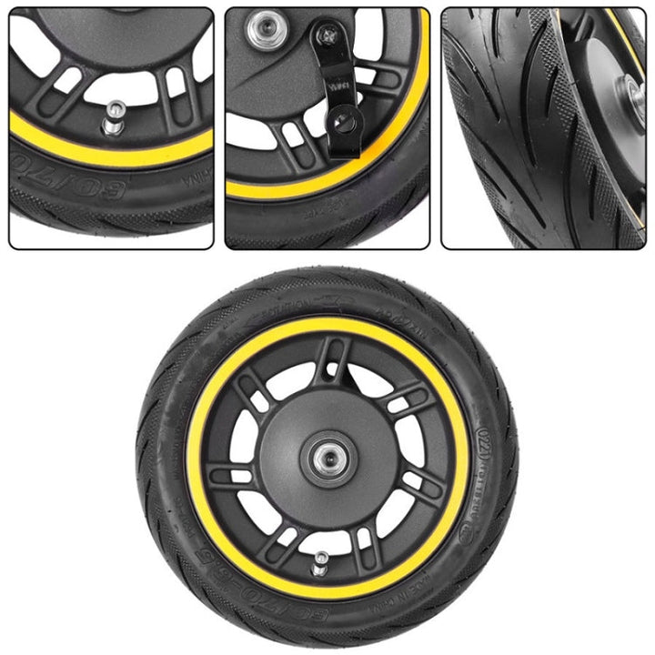 Stornfield | 10-inch Tubeless Electric Front Tires for Ninebot MAX G30 (Yellow)