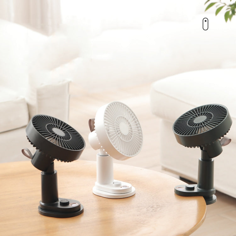 Smart Remote Control Usb Charging Shaking Head Desktop Fan Stroller Clip Fan(Black) | Stornfield