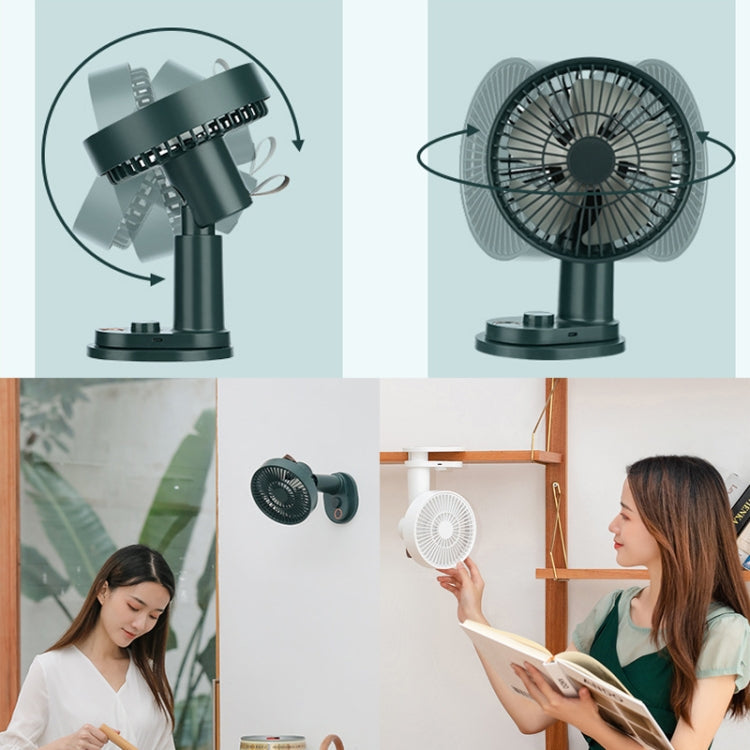 Smart Remote Control Usb Charging Shaking Head Desktop Fan Stroller Clip Fan(Black) | Stornfield