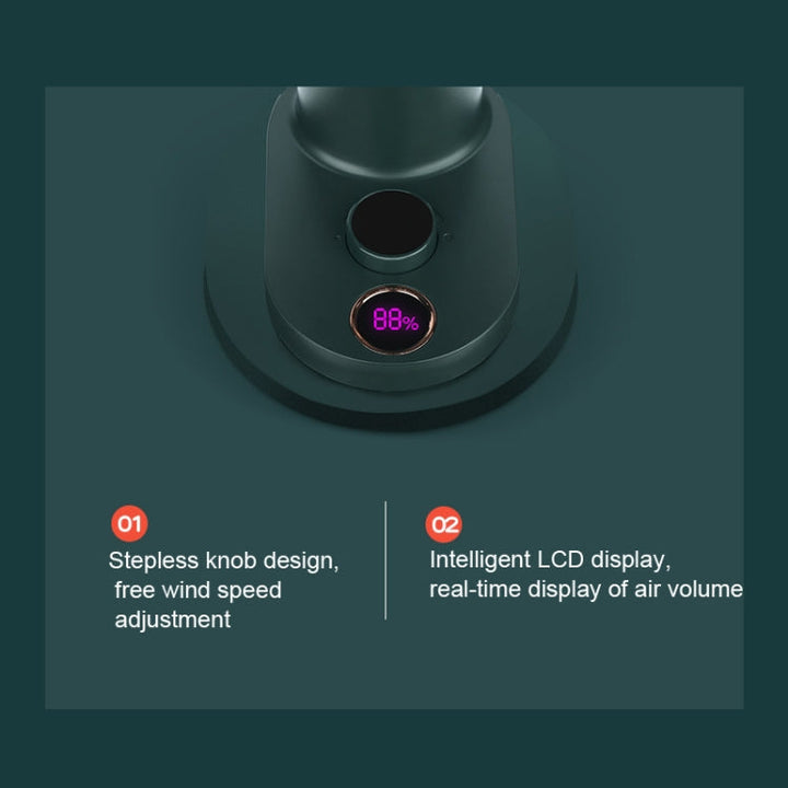 Smart Remote Control Usb Charging Shaking Head Desktop Fan Stroller Clip Fan(Black) | Stornfield
