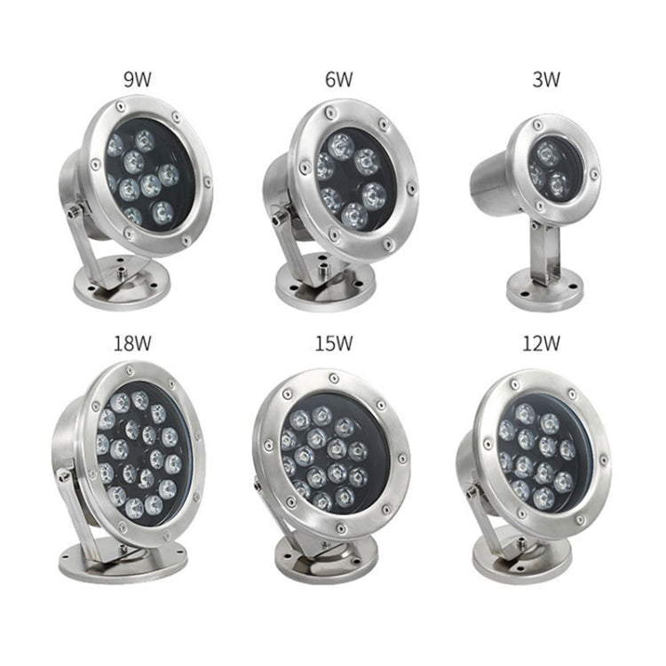 Stornfield | LED Underwater Light for Swimming Pool, Fish Pond, Fountain, Waterproof Landscape Light 9W (Warm White)
