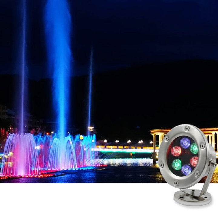 Stornfield | LED Underwater Light for Swimming Pool, Fish Pond, Fountain, Waterproof Landscape Light 18W (White)