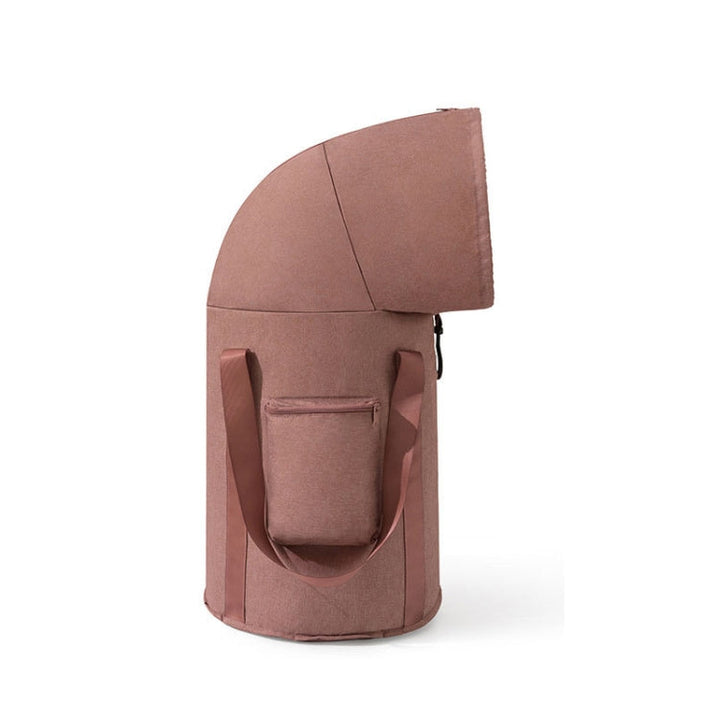 Stornfield | Foldable Foot Bath Bucket Knee Bath Portable Travel Camping (Grey Pink)