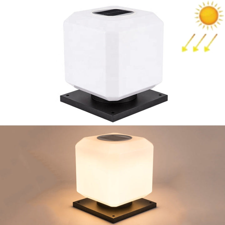 Stornfield | 003 Solar Square Outdoor Post Light LED Étanche Appliques Murales, Taille : 30cm (Lumière Chaude)