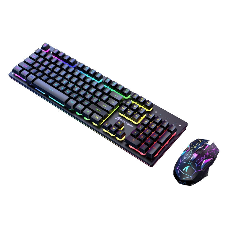Stornfield | Attack Shark T3RGB RGB Illuminated Wireless Keyboard and Mouse Set (Black)