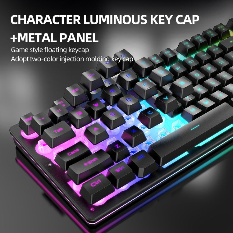 Stornfield | Attack Shark T3RGB RGB Illuminated Wireless Keyboard and Mouse Set (Black)