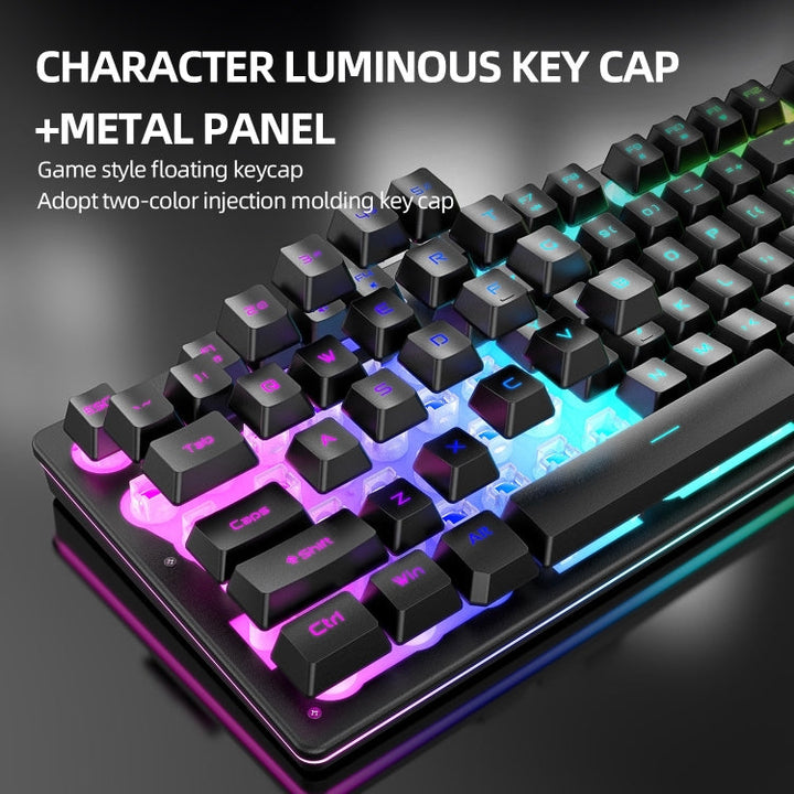 Stornfield | Attack Shark T3RGB RGB Illuminated Wireless Keyboard and Mouse Set (Black)