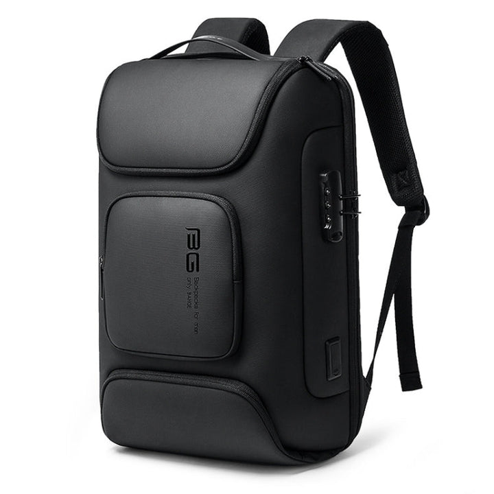 Stornfield | BANGE BG-7216plus Protection contre le vol Sac à dos de voyage étanche pour hommes Sac pour ordinateur portable 15,6 pouces (Noir)