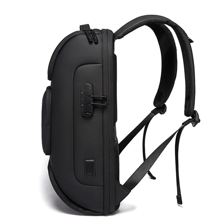 Stornfield | BANGE BG-7216plus Protection contre le vol Sac à dos de voyage étanche pour hommes Sac pour ordinateur portable 15,6 pouces (Noir)