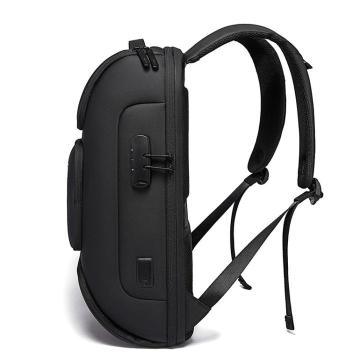 Stornfield | BANGE BG-7216plus Protection contre le vol Sac à dos de voyage étanche pour hommes Sac pour ordinateur portable 15,6 pouces (Noir)