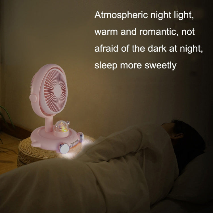 Household Cute Pet Fan USB Desktop Night Light Fan(Apricot) | Stornfield