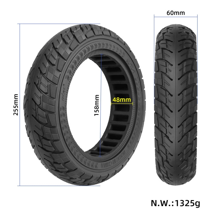 Stornfield | For Ninebot Max G30 10 X 2.5 Inches (60/70-6.5) Scooter Solid Rubber Tires Black