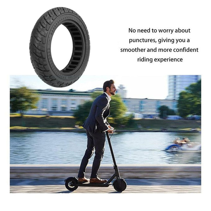 Stornfield | For Ninebot Max G30 10 X 2.5 Inches (60/70-6.5) Scooter Solid Rubber Tires Black