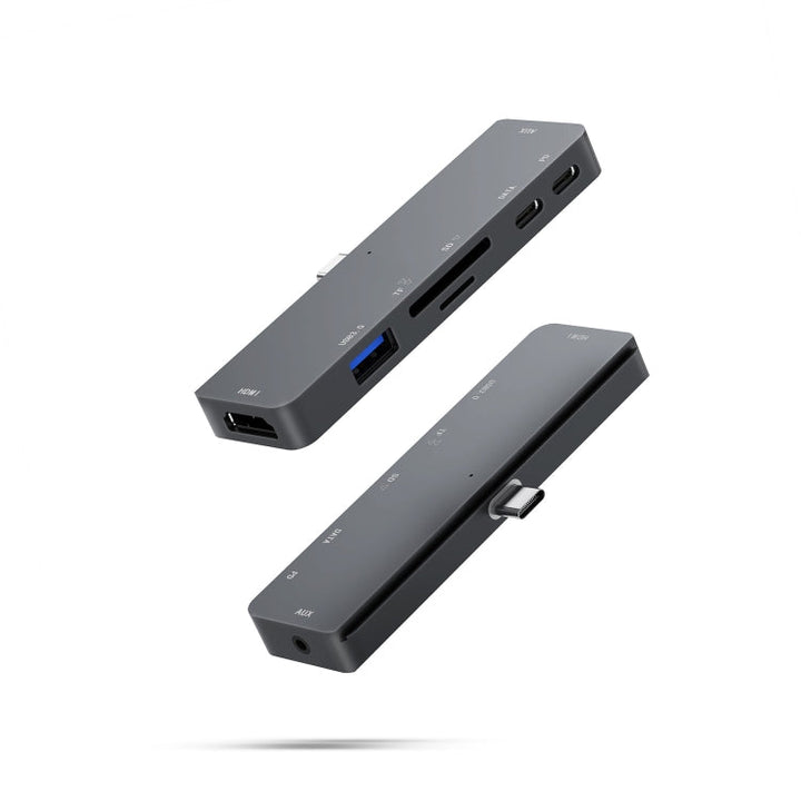 Stornfield | For iPad Pro 7-in-1 HDMI 4K + 3.5mm Audio + SD/TF + 1 USB 3.0 + USB-C/Type-C + USB-C PD Docking Station