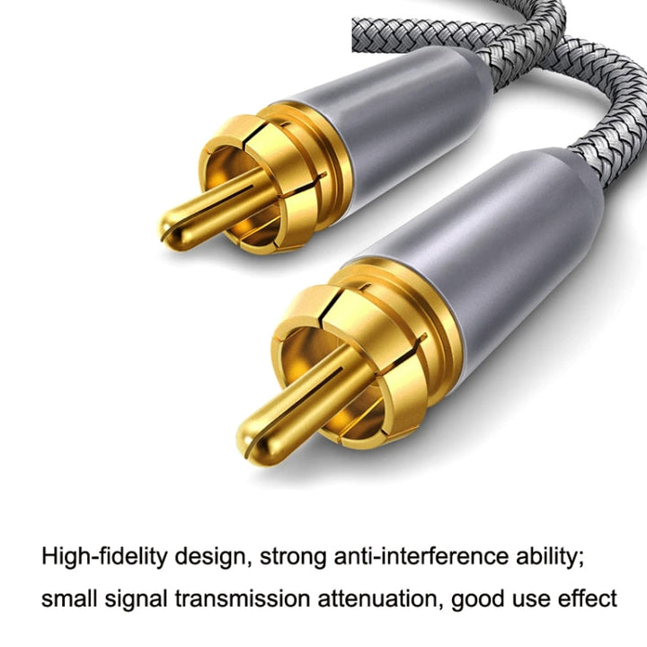Stornfield | 10m Digital Coaxial RCA Audio Cable Pure Copper HIFI SPDIF Subwoofer Speaker Cable (Silver Grey)