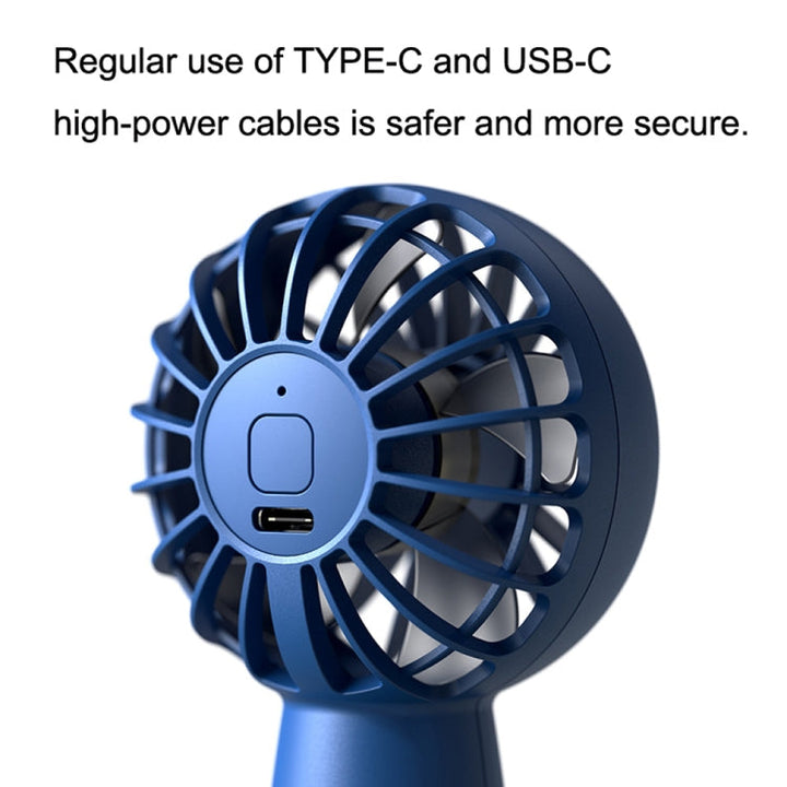 USB Outdoor Mini Handheld Brushless Motor Fan, Style: 1500mAh(Pink) | Stornfield
