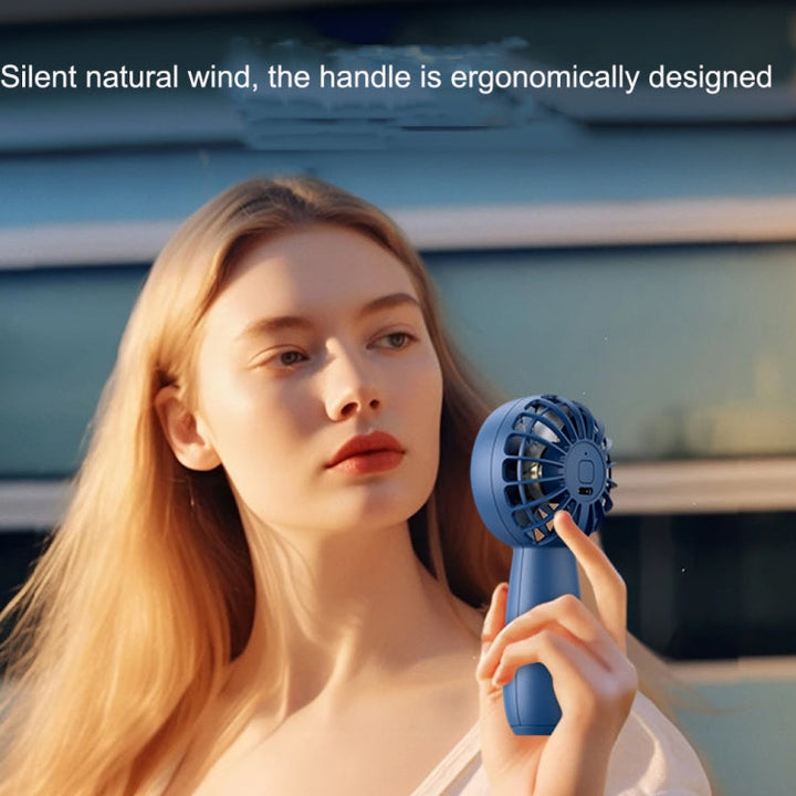 USB Outdoor Mini Handheld Brushless Motor Fan, Style: 1500mAh(Pink) | Stornfield