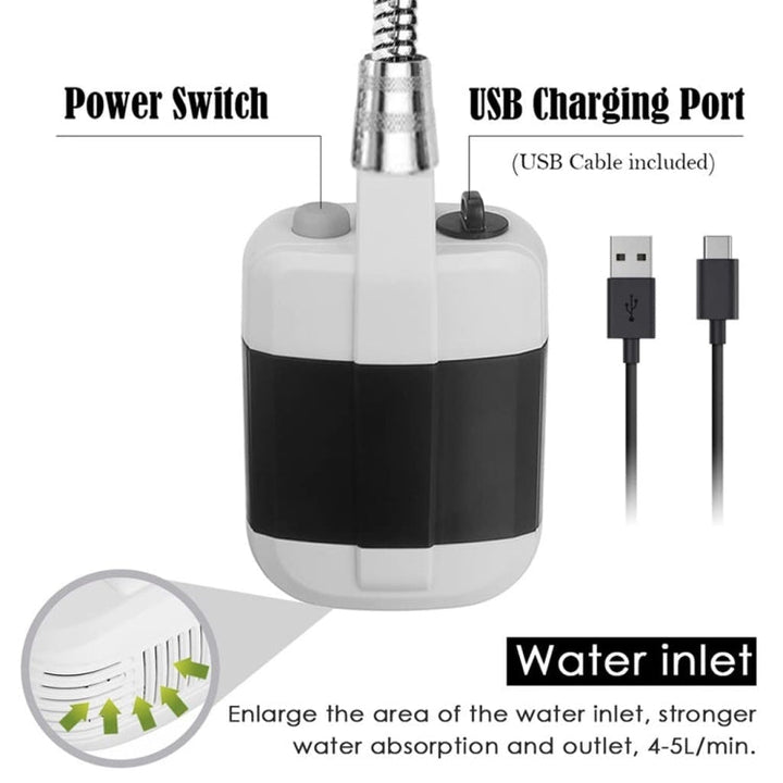 Stornfield | KE-801 Outdoor Rechargeable Camping Shower Portable Shower Head