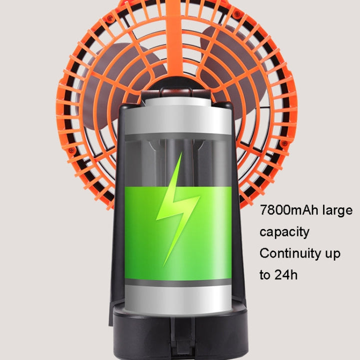 Outdoor Camping USB Charging Fan Tent Swing Head Fan With Tripod LED Light(Black) | Stornfield