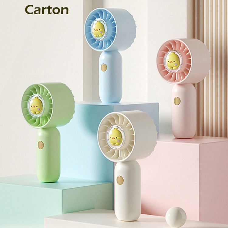 Hand Holds Small Fan Portable Mini Pocket Fan, Style: Blue Duck | Stornfield