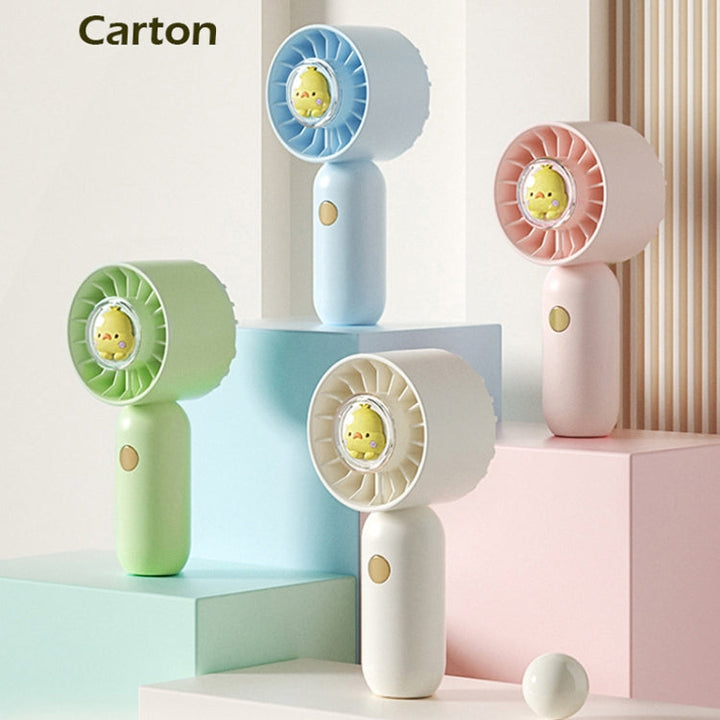 Hand Holds Small Fan Portable Mini Pocket Fan, Style: Blue Duck | Stornfield