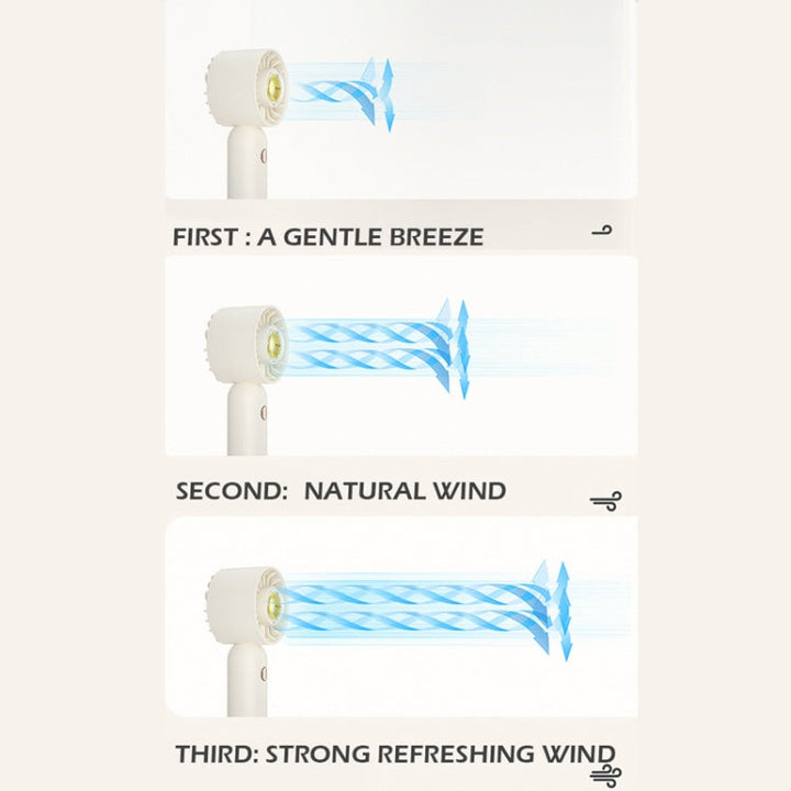 Hand Holds Small Fan Portable Mini Pocket Fan, Style: Blue Duck | Stornfield