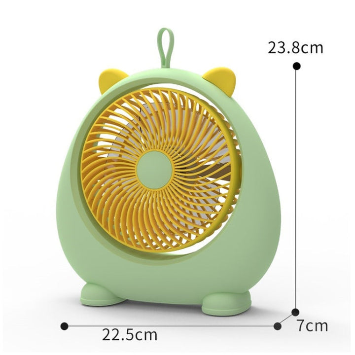 Dormitory Portable Animal Ear Desktop Electric Fan, Style: Charging Version Pink | Stornfield