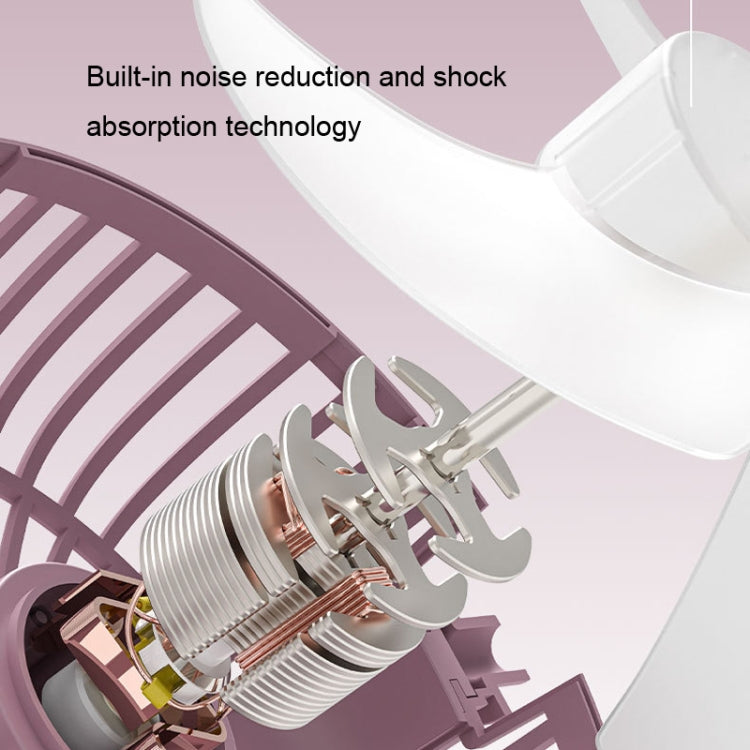 Dormitory Portable Animal Ear Desktop Electric Fan, Style: Charging Version Pink | Stornfield