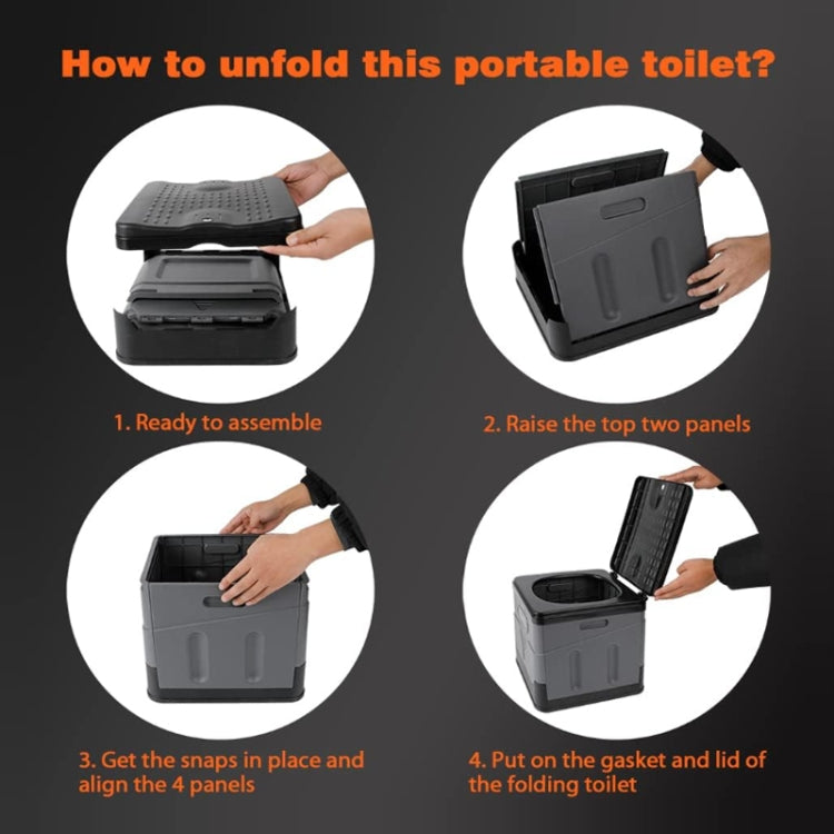 Stornfield | Automatic Folding Portable Toilets Outdoor Emergency Mobile Toilet (Army Green)