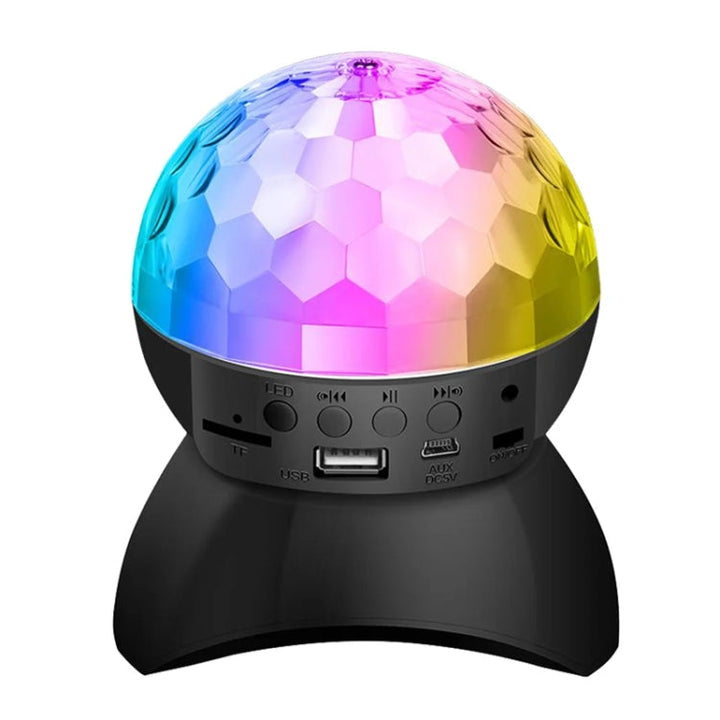 Stornfield | Magic Ball LED Ambient Lights for Home, Sound-Activated Light Balls, Black Charging Model (RGB Colorful 5W)